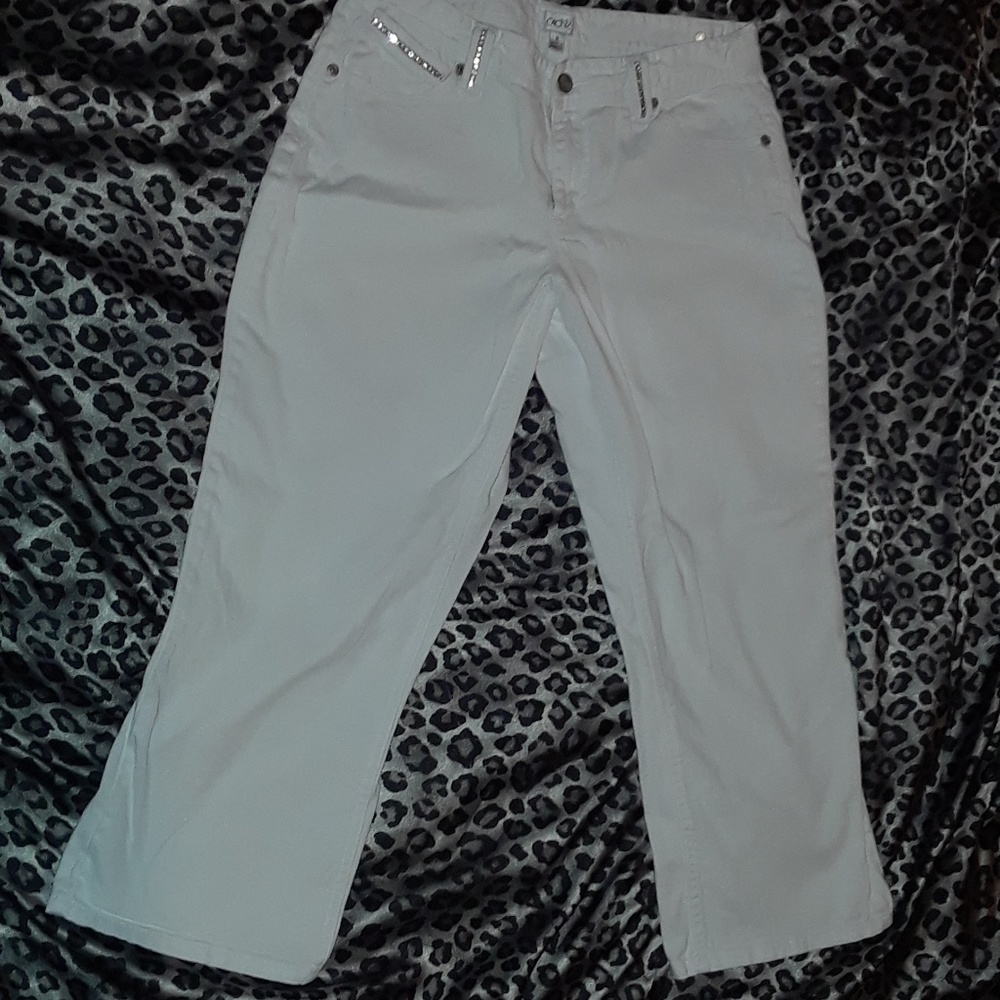 White Cato Jean Capris